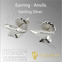 Øreringe - Ambolt i Sterling Sølv